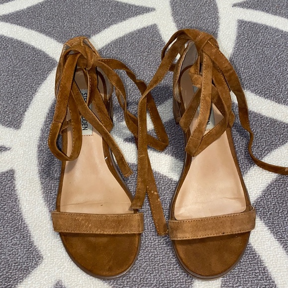 Steve Madden Lace Up Sandal Heels - Picture 5 of 8
